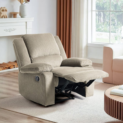 Corduroy Adjustable Recliner Chair Sofa for Living Room