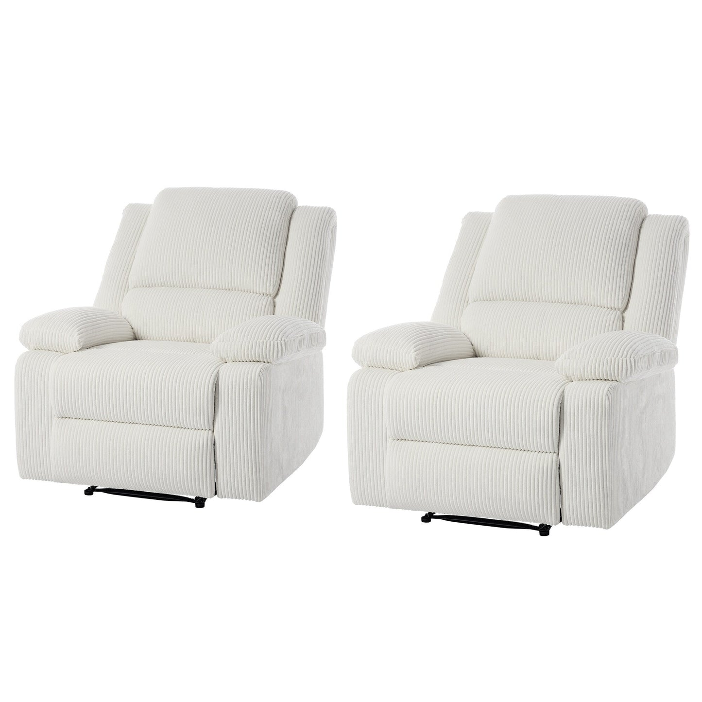 Corduroy Adjustable Recliner Chair Sofa for Living Room