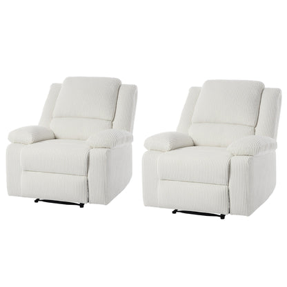 Corduroy Adjustable Recliner Chair Sofa for Living Room