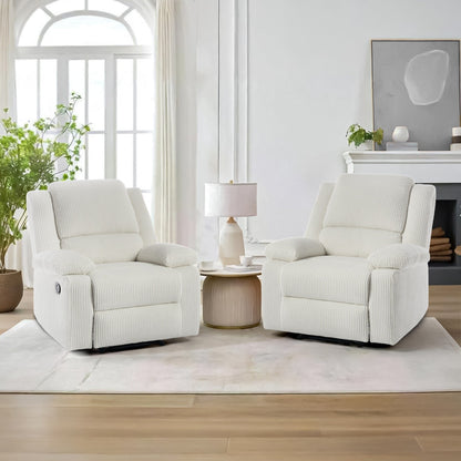 Corduroy Adjustable Recliner Chair Sofa for Living Room