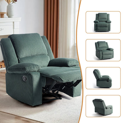 Corduroy Adjustable Recliner Chair Sofa for Living Room