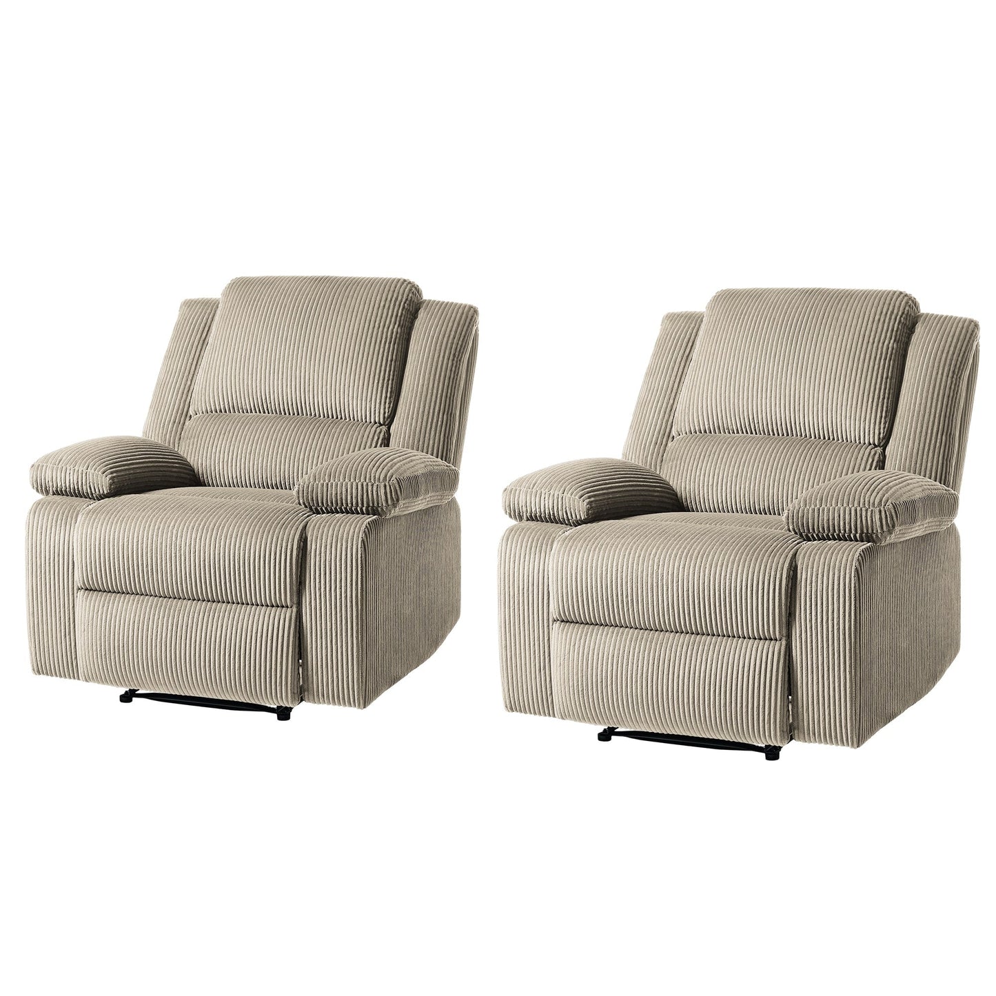 Corduroy Adjustable Recliner Chair Sofa for Living Room