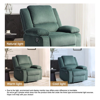Corduroy Adjustable Recliner Chair Sofa for Living Room