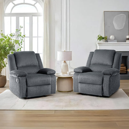 Corduroy Adjustable Recliner Chair Sofa for Living Room