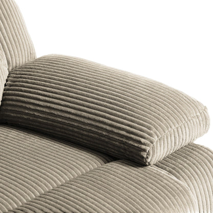 Corduroy Adjustable Recliner Chair Sofa for Living Room
