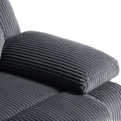 Corduroy Adjustable Recliner Chair Sofa for Living Room