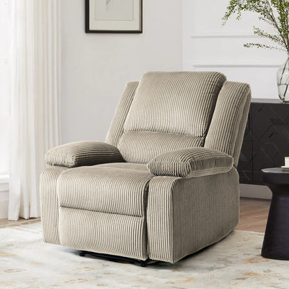 Corduroy Adjustable Recliner Chair Sofa for Living Room