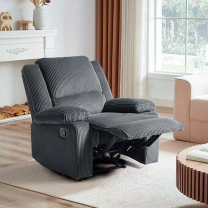 Corduroy Adjustable Recliner Chair Sofa for Living Room