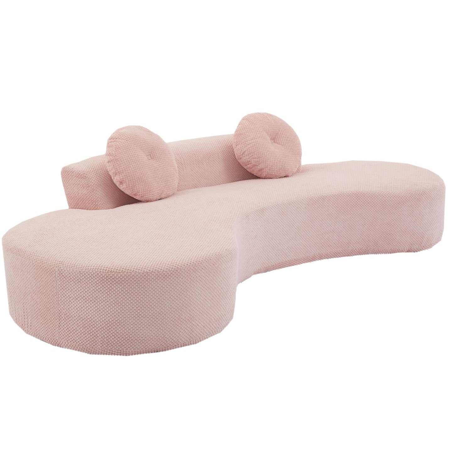 Corduroy Cloud Sofa with Pillows