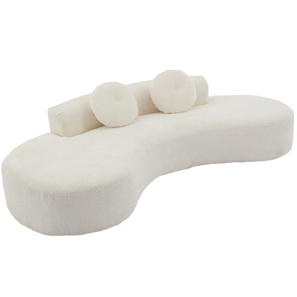 Corduroy Cloud Sofa with Pillows