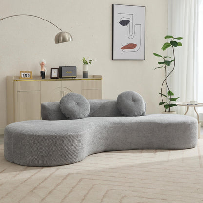 Corduroy Cloud Sofa with Pillows