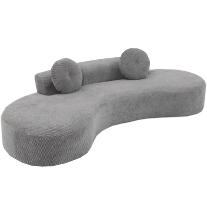 Corduroy Cloud Sofa with Pillows