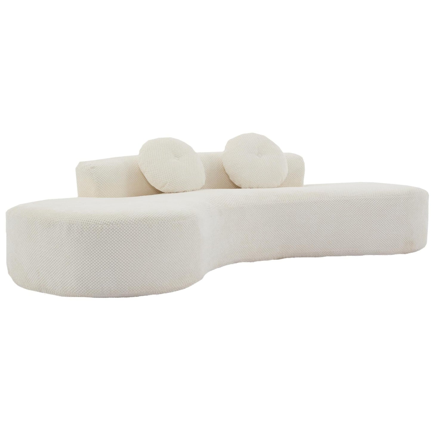 Corduroy Cloud Sofa with Pillows