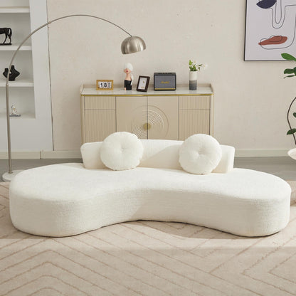 Corduroy Cloud Sofa with Pillows