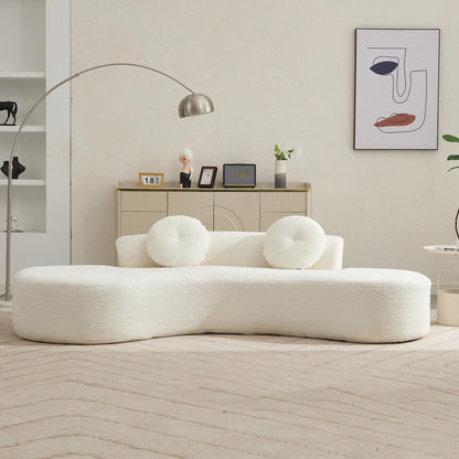Corduroy Cloud Sofa with Pillows