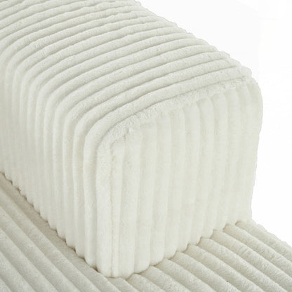 Corduroy Double Sofa Bed with 2 Pillows