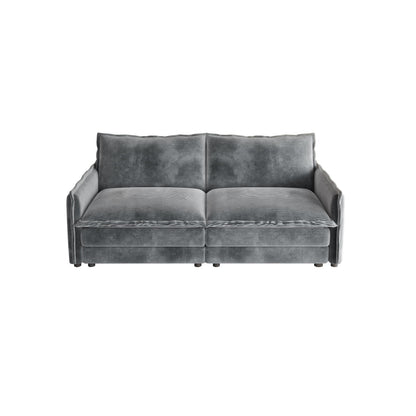 Corduroy Fabric Loveseat Sofa Couch for Living Room, Upholstered Large Size Deep Seat 2-Seat Sofa with 2 Pillow