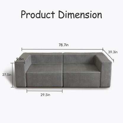 Corduroy Module Comfortable Compression Sofas