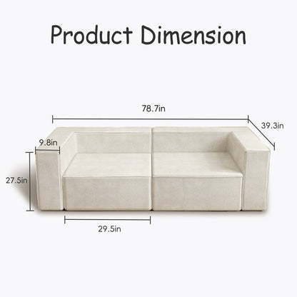 Corduroy Module Comfortable Compression Sofas