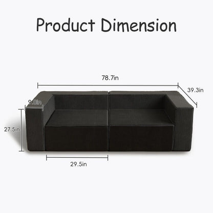 Corduroy Module Comfortable Compression Sofas