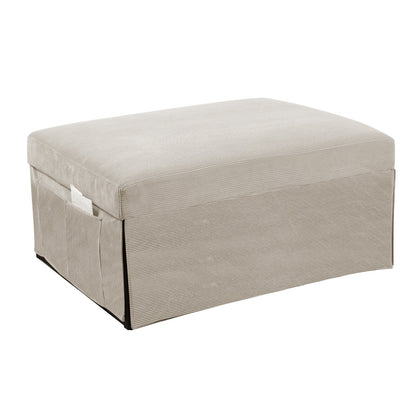 Corduroy Single Convertible Sofa Bed with Reclining Backrest
