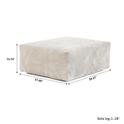 Corduroy Sofa Couch Ottoman