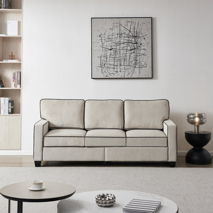 Corduroy Sofa with Removable Storage - Modern Living Spaces