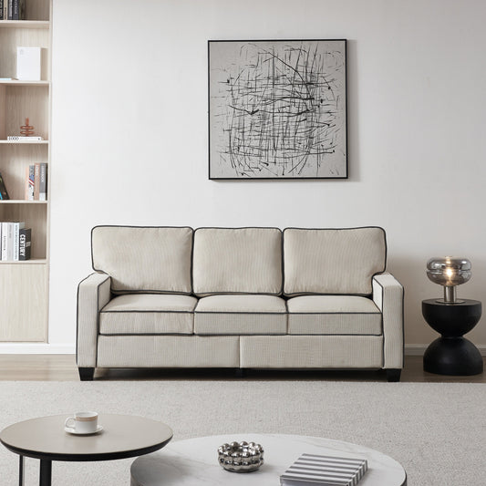 Corduroy Sofa with Removable Storage - Modern Living Spaces
