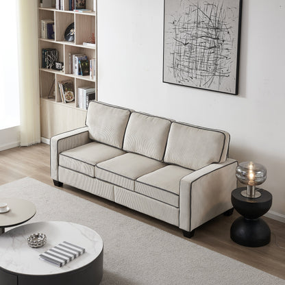 Corduroy Sofa with Removable Storage - Modern Living Spaces