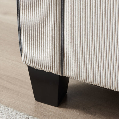 Corduroy Sofa with Removable Storage - Modern Living Spaces