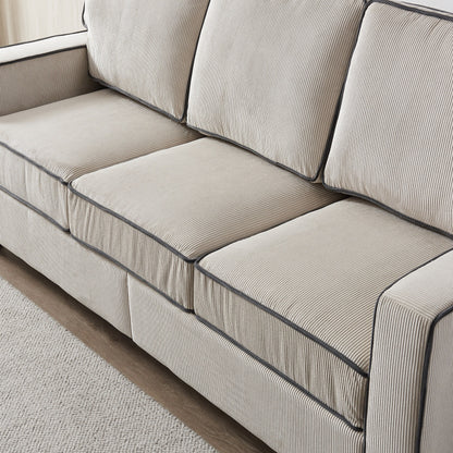 Corduroy Sofa with Removable Storage - Modern Living Spaces