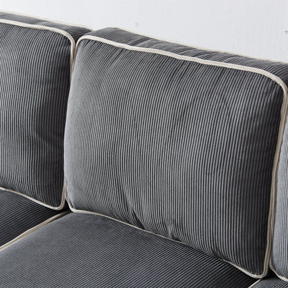 Corduroy Sofa with Removable Storage - Modern Living Spaces