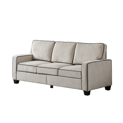 Corduroy Sofa with Removable Storage - Modern Living Spaces