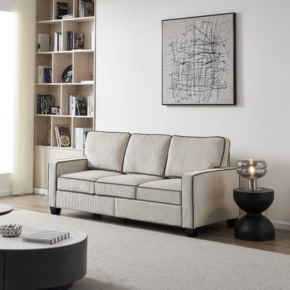 Corduroy Sofa with Removable Storage - Modern Living Spaces