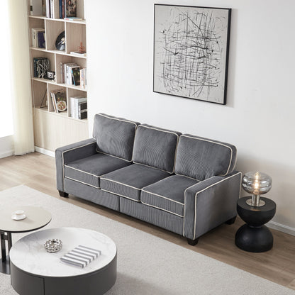 Corduroy Sofa with Removable Storage - Modern Living Spaces