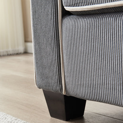 Corduroy Sofa with Removable Storage - Modern Living Spaces