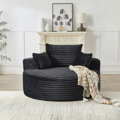 Corduroy Sponge single sofa,No Assembly Required