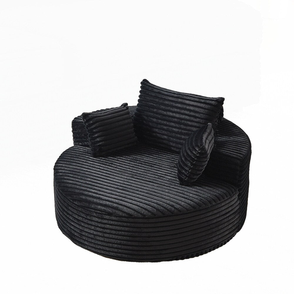 Corduroy Sponge single sofa,No Assembly Required