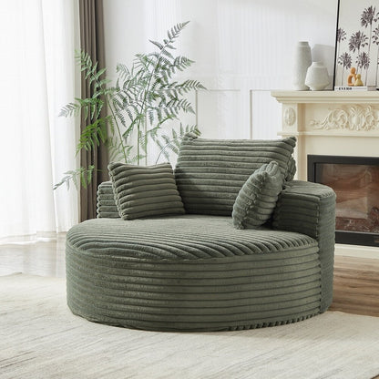 Corduroy Sponge single sofa,No Assembly Required