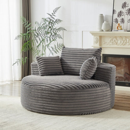 Corduroy Sponge single sofa,No Assembly Required