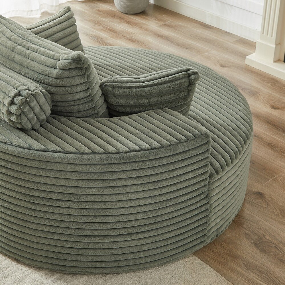 Corduroy Sponge single sofa,No Assembly Required