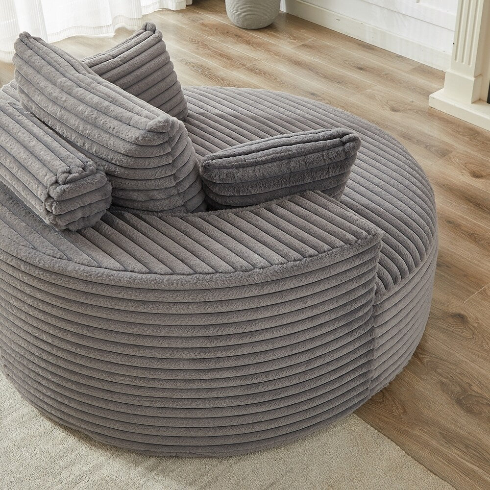 Corduroy Sponge single sofa,No Assembly Required