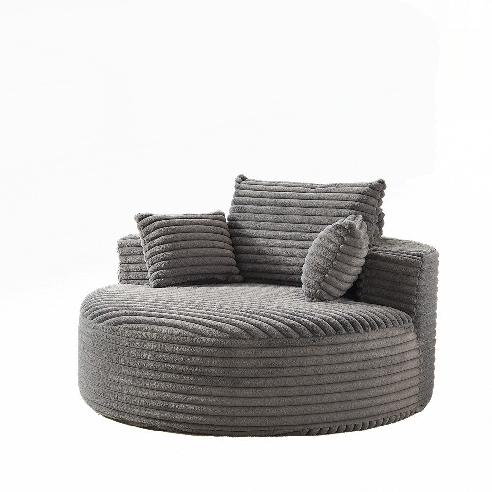 Corduroy Sponge single sofa,No Assembly Required