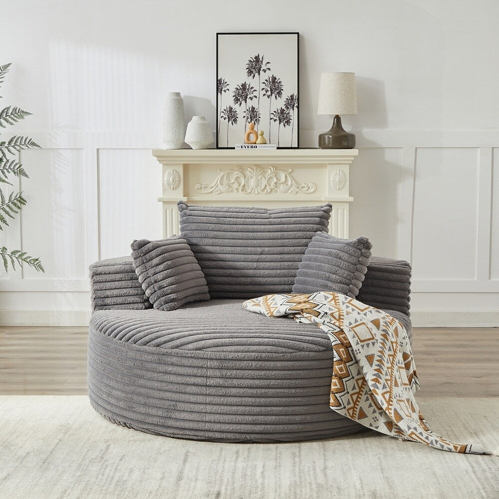 Corduroy Sponge single sofa,No Assembly Required