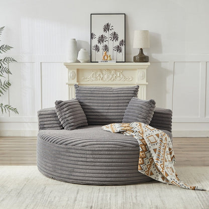 Corduroy Sponge single sofa,No Assembly Required