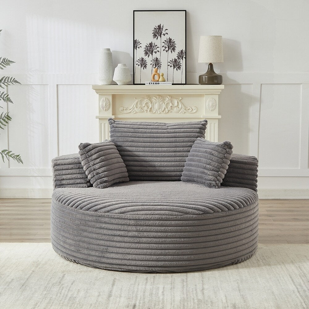 Corduroy Sponge single sofa,No Assembly Required
