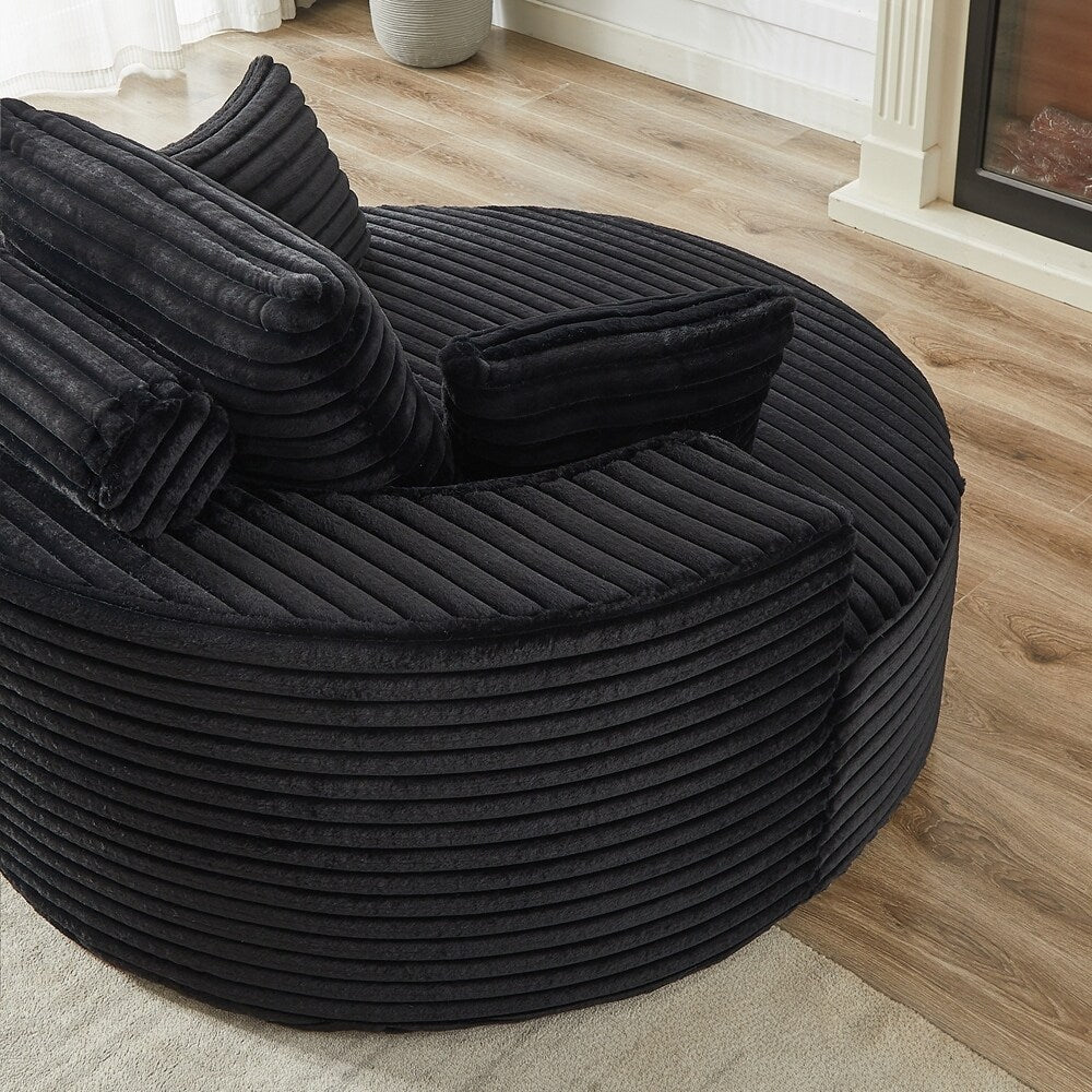 Corduroy Sponge single sofa,No Assembly Required