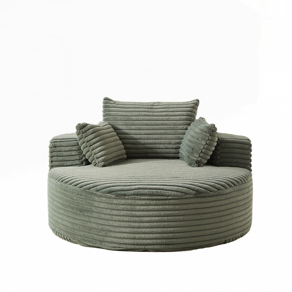 Corduroy Sponge single sofa,No Assembly Required