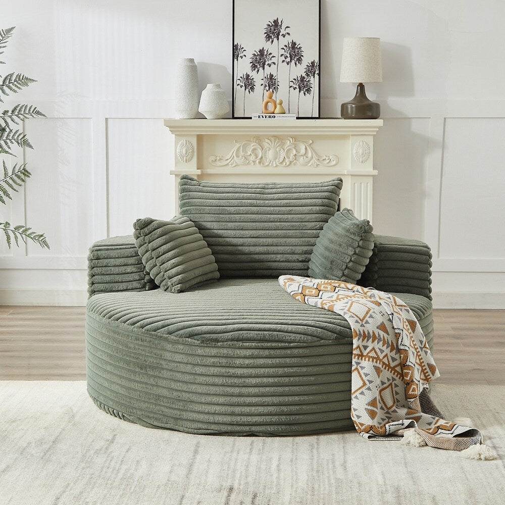 Corduroy Sponge single sofa,No Assembly Required