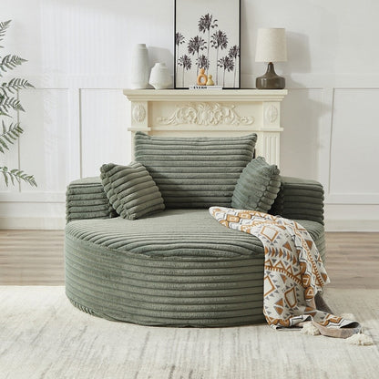 Corduroy Sponge single sofa,No Assembly Required